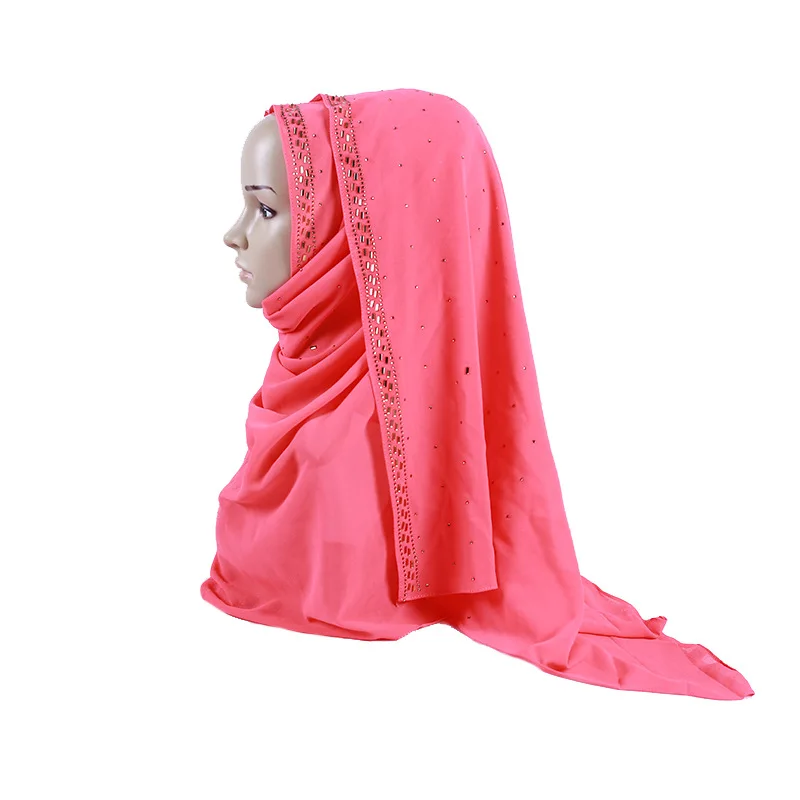 Прямые продажи от производителя новый чистый Жемчуг шифон Турецкий шарф шаль