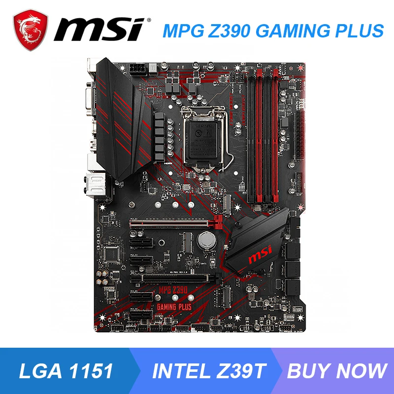 Online MPG Z390 GAMING PLUS Für MSI Intel Z390 LGA 1151 Verwendet Motherboard Ddr4 Core I9 I7 I5 I3 CPU PCI-E 3,0 X16 Slot Spiel Motherboard