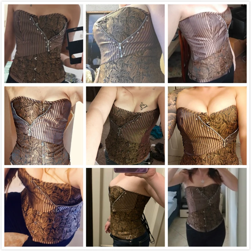 Корсет в стиле стимпанк готический корсет Хэллоуин сексуальный костюм для