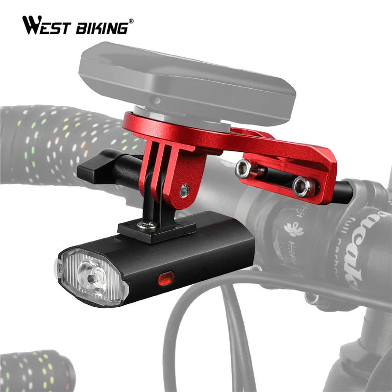 WEST BIKING велосипед светильник с держателем IPX4 USB Перезаряжаемые Велоспорт
