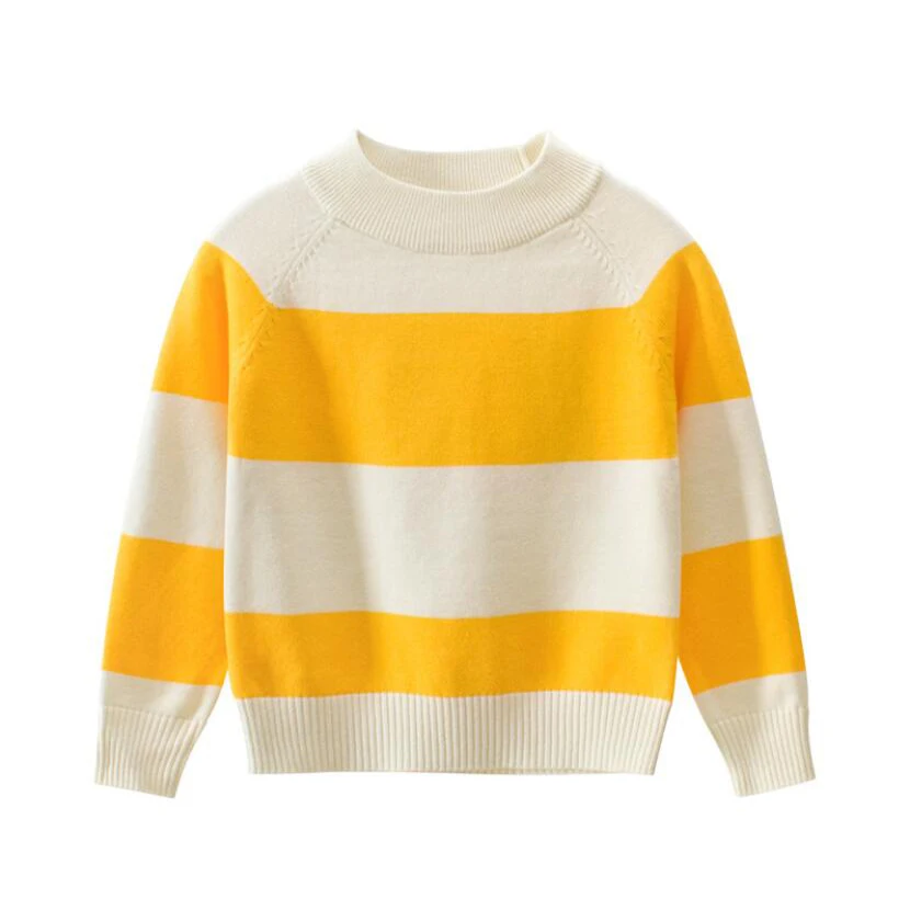 Одежда для малышей От 1 до 8 лет Вязаный свитер детей Детские брюки в полоску