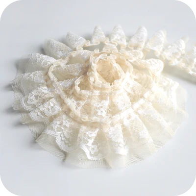 1 м последняя модель женское плиссированное платье 5 см гипюр кружевная отделка