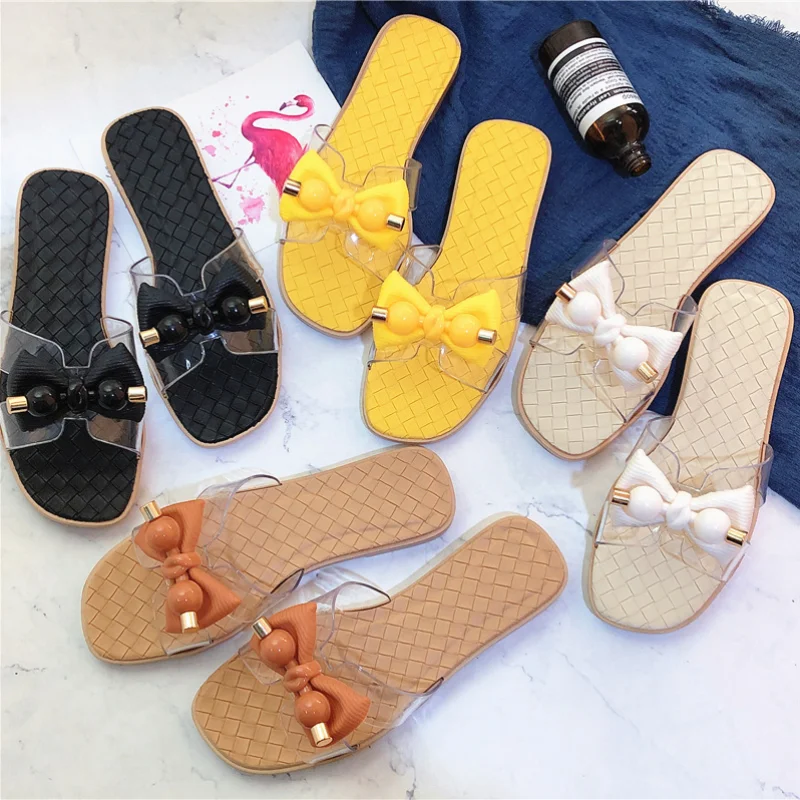 

2021 New slippers female summer square head slippers Korean fashion soft soft bottom can be launched sandals and slippers