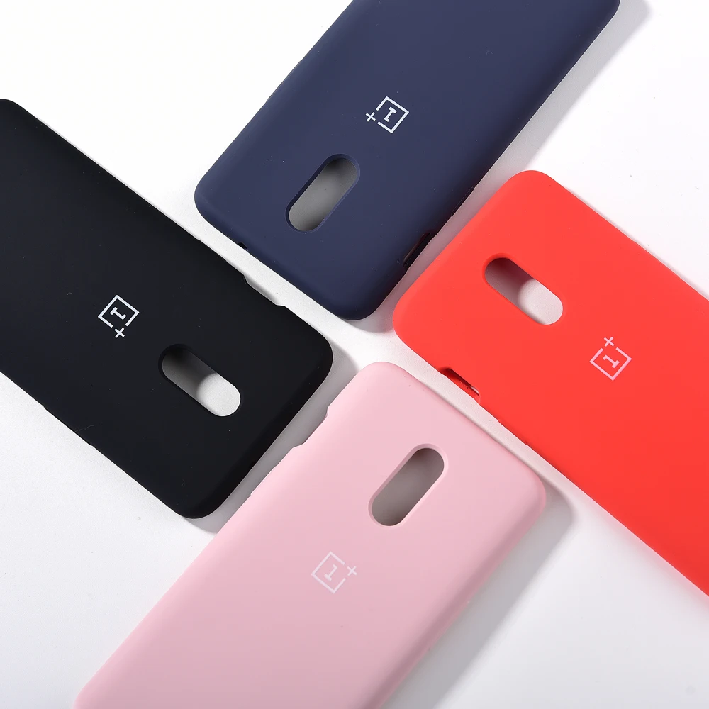 Оригинальный жидкий силиконовый чехол Oneplus 7/7 Pro Мягкий защитный шелковистый