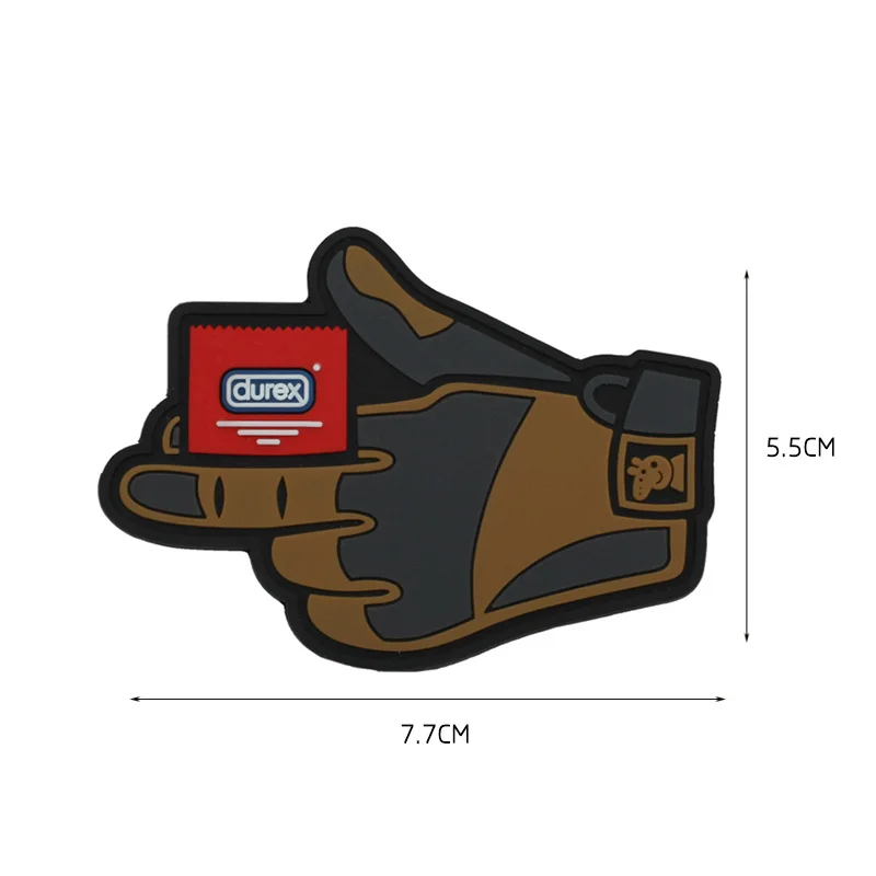 3D ПВХ резиновые перчатки охотничье снаряжение патчи тактическая повязка на руку
