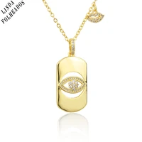 new arrived eyes and small lips fashion necklace gold plated copper pendant inlaid with zircon jewelry gift