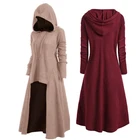 Трикотажное платье с капюшоном для женщин, трикотажные карнавальные костюмы на Хэллоуин в средневековом стиле ренессанса, нарядное платье принцессы в викторианском стиле для косплевечерние