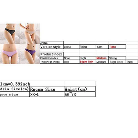 

Women Sexy Seamless Low Rise G-String Briefs Thongs Underwear Knickers Panties Sexy Underwear Panties Underwear Knickers Panties