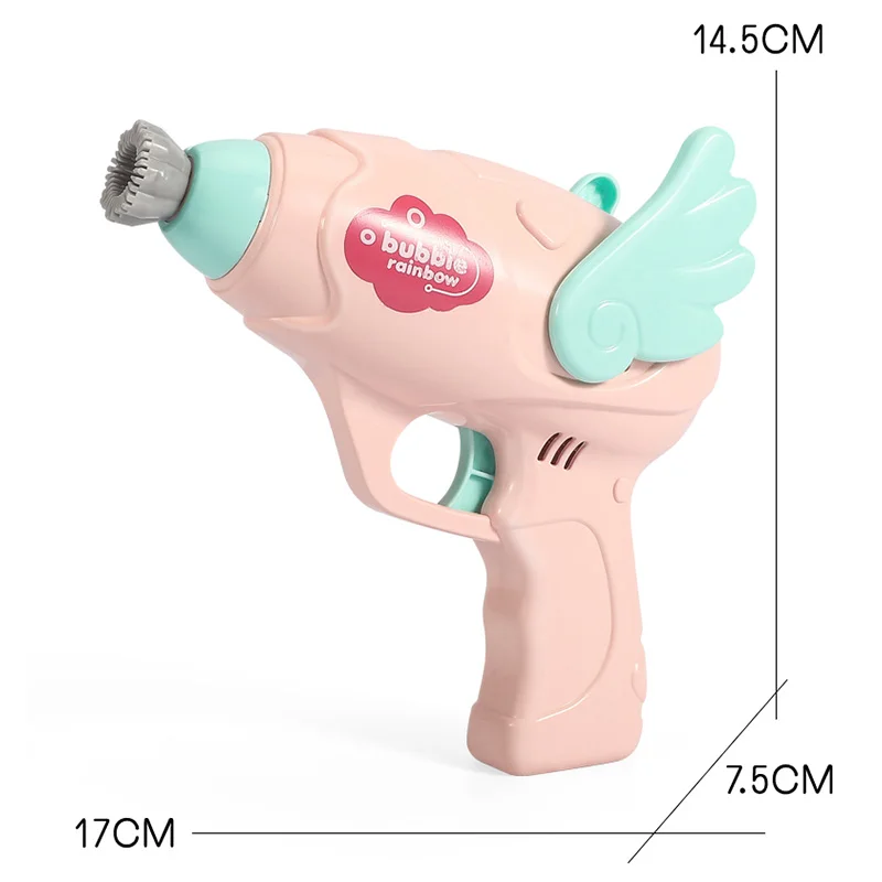 

2021 New Smoke Magic Bubble Machine Wedding Supplies USB Charging Electric Automatic Bubble Blower Maker Gun Kids Outdoor Toys