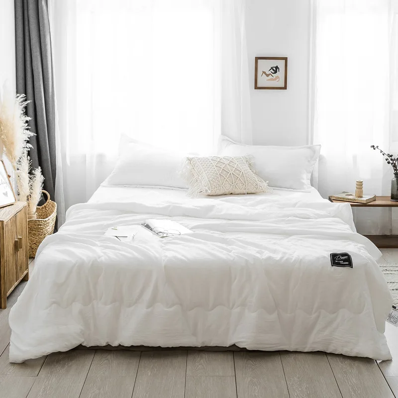 Летнее стеганое покрывало denisкомната розового цвета однотонное для кровати QQ77 # |