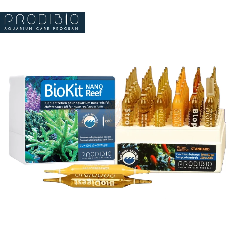 Набор для обслуживания рифа PRODIBIO BioKit для аквариумов Reef BioDigest, biotim, Reef Booster, Iodi+ и Stronti