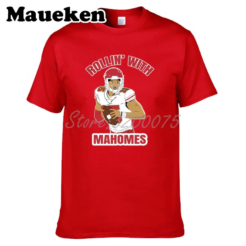 Мужская футболка с принтом rollin одежда Патрик для фанатов Канзас Сити круглым