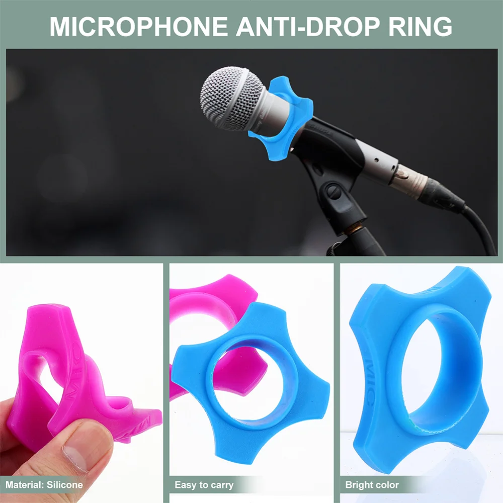 

20Pcs Wireless Handheld Microphone Rolling Protection Ring Mic Protector