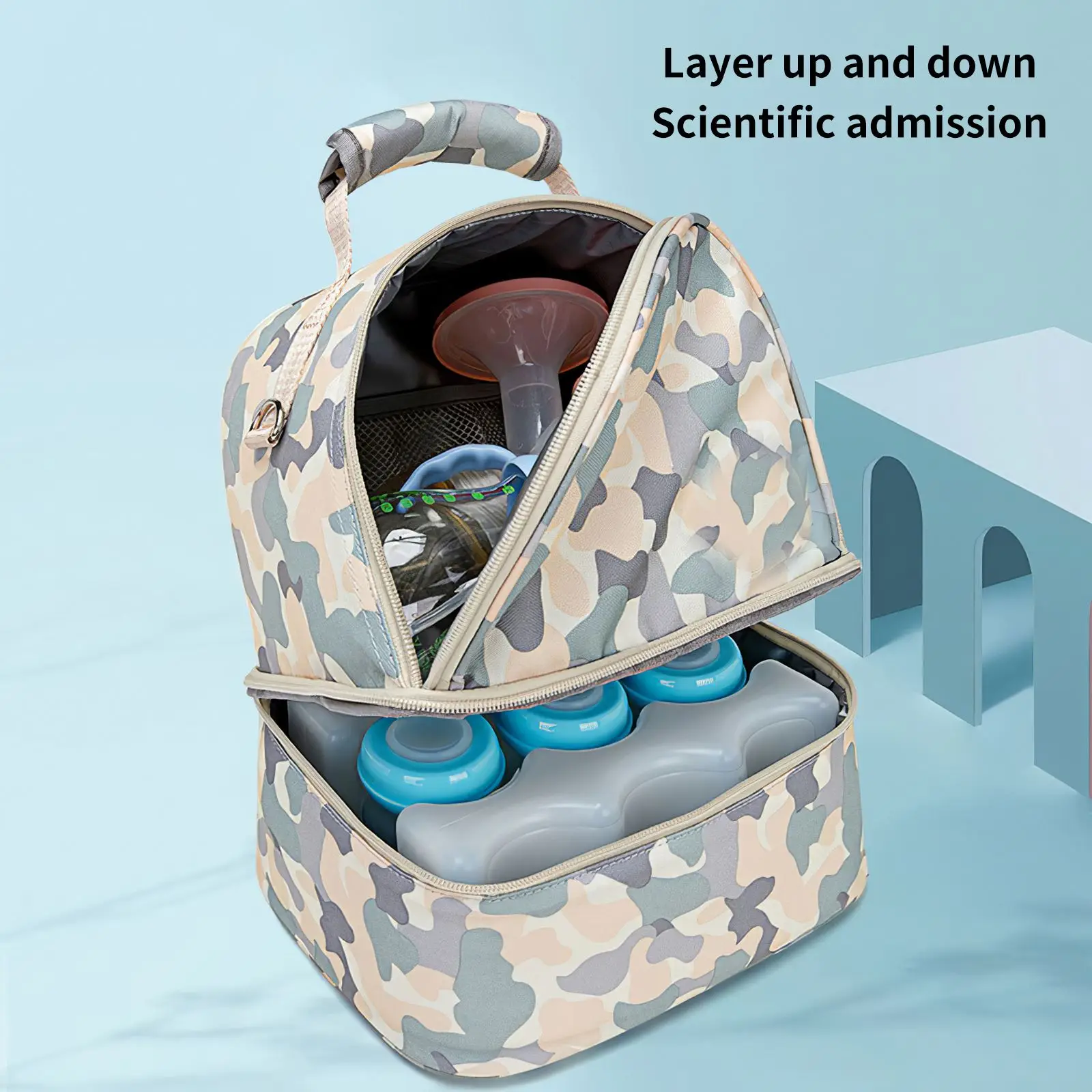 double layer waterproof baby bottle cooler bag portable baby bottle insulated bag lightweight infant outdoor storage bag free global shipping