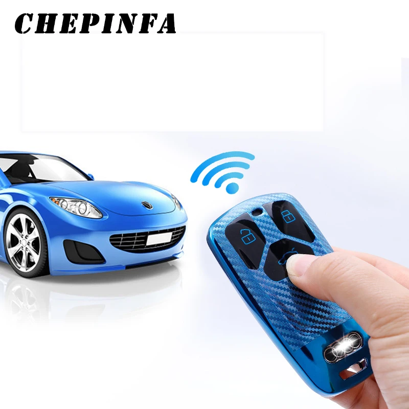 Чехол из углеродного волокна TPU для автомобильных ключей защитный чехол Audi A4 4L 5 6L