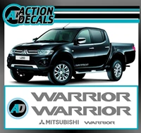 for 2pcsset mitsubishi warrior l200 replacement stickers decals set