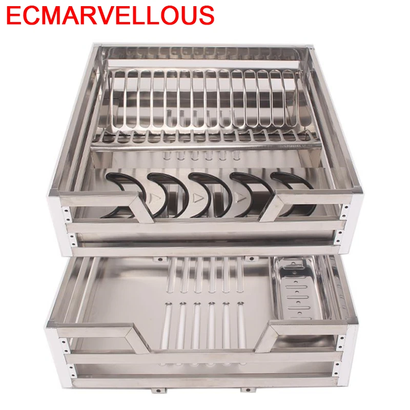 La Ducha Dish Drainer Organizador Cocina Органайзер шкаф из нержавеющей стали кухонная стойка Cozinha