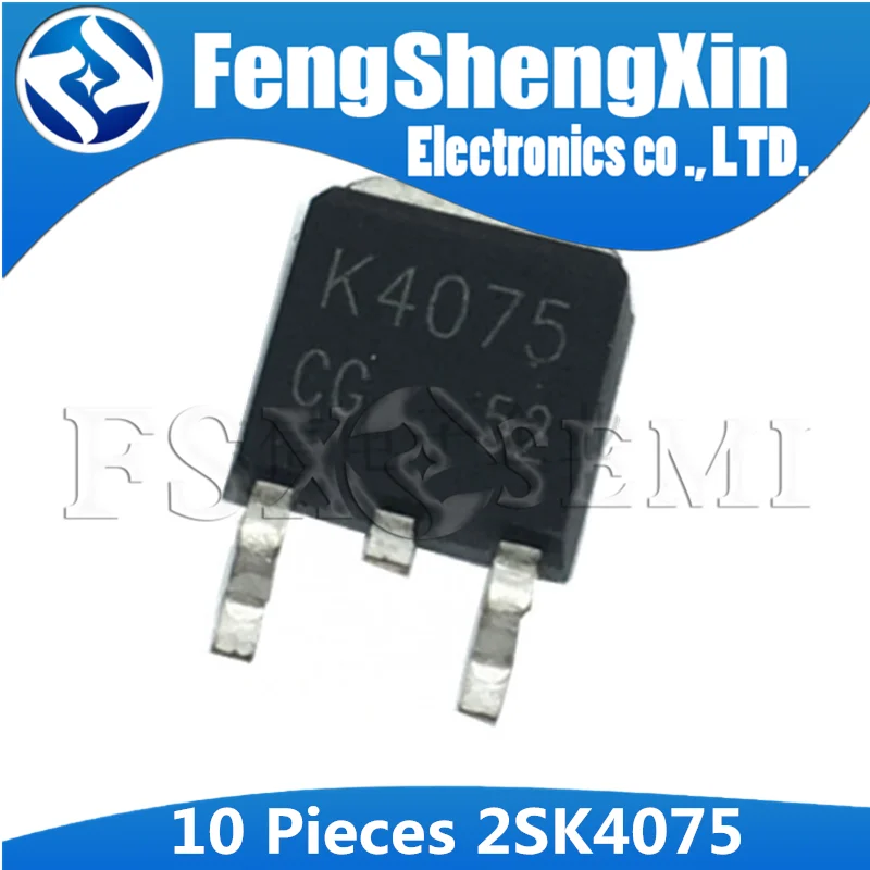 10 шт. 2SK4075 TO252 K4075 TO-252 40V 60A MOSFET | Электронные компоненты и принадлежности