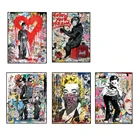 Абстрактное Искусство граффити уличное искусство Чаплин Живопись Холст Плакаты печать Настенный декор искусство для комнаты декор