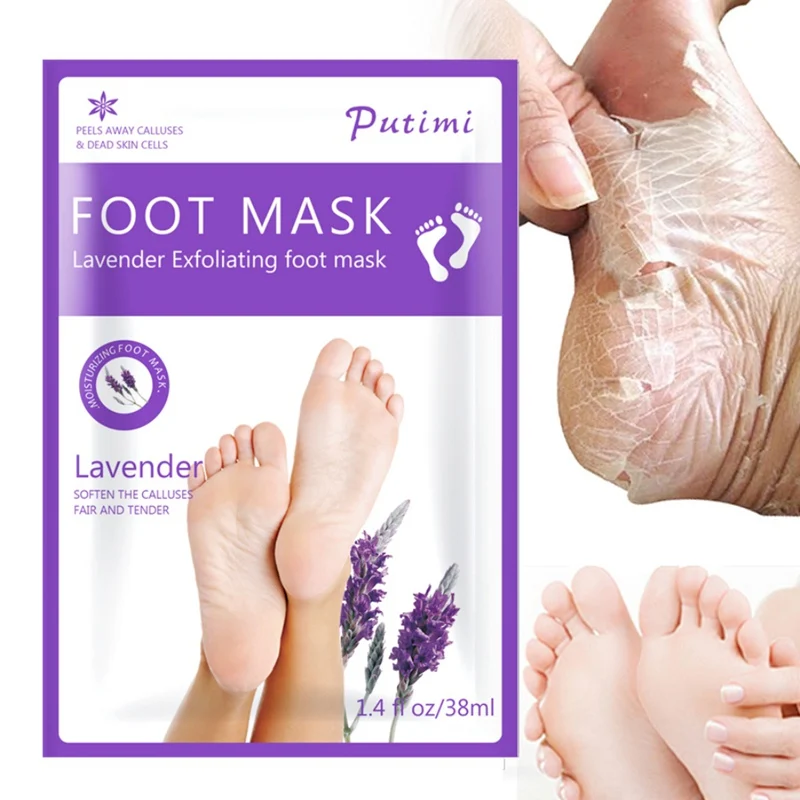 

Feet Exfoliating Foot Masks Pedicure Socks Exfoliation Scrub for Feet Mask Remove Dead Skin Heels Foot Peeling Mask For Foo