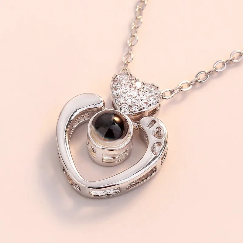 2020 Трендовое ожерелье в форме сердца с кристаллами женские модные ожерелья