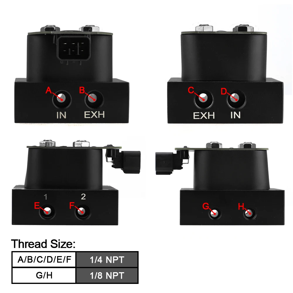 12V пневматическая подвеска на сумку контроллер электромагнитный клапан набор