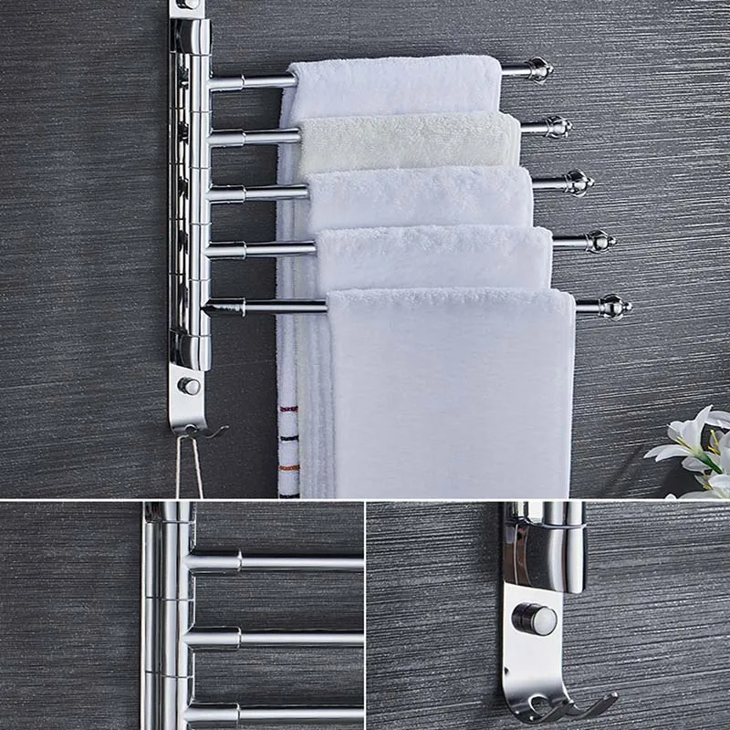 Многофункциональная вращающаяся на 180 градусов Полка для полотенец без
