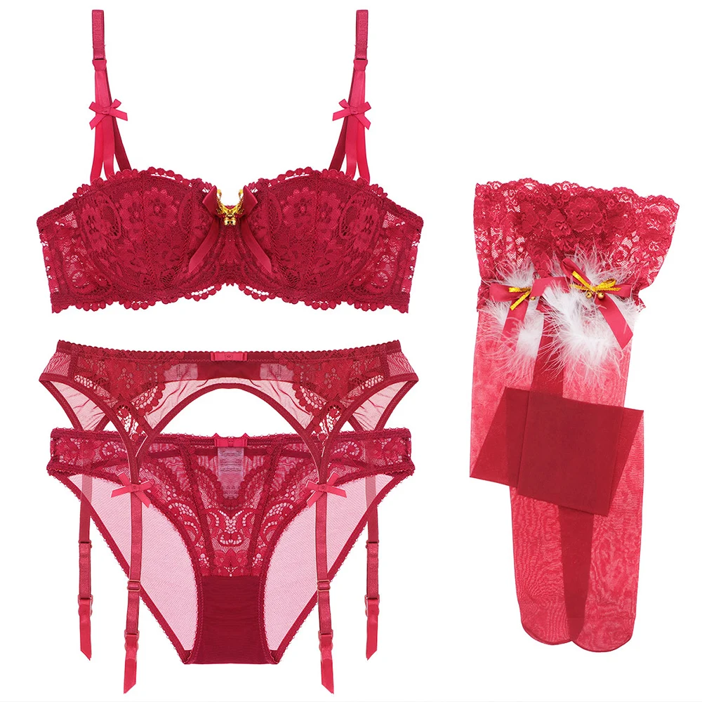 

Комплект женского нижнего белья с бюстгальтером пуш-ап