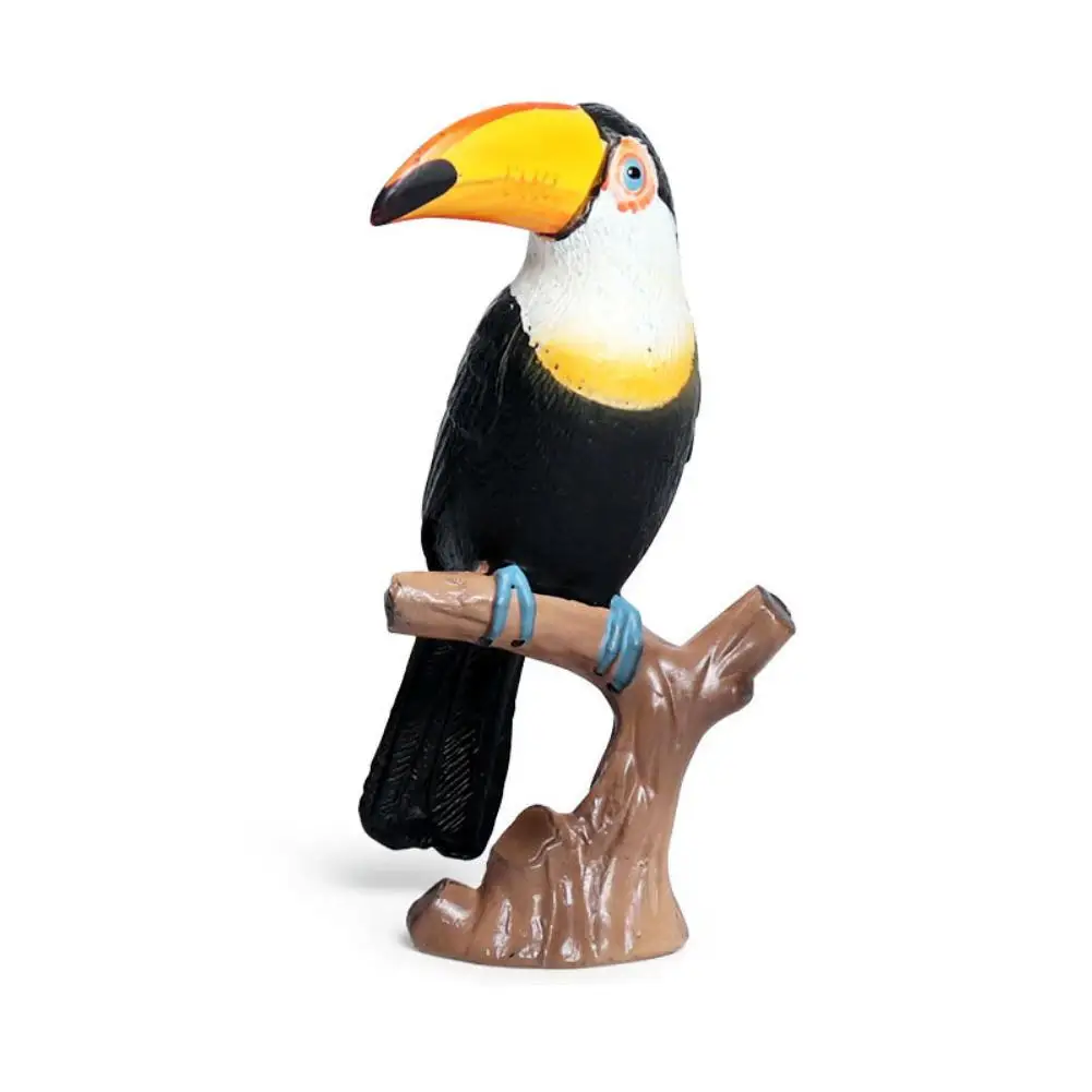 

Simulation Toucan Bird Parrot Animal Model Figurine Home Garden Decor Kids Toy