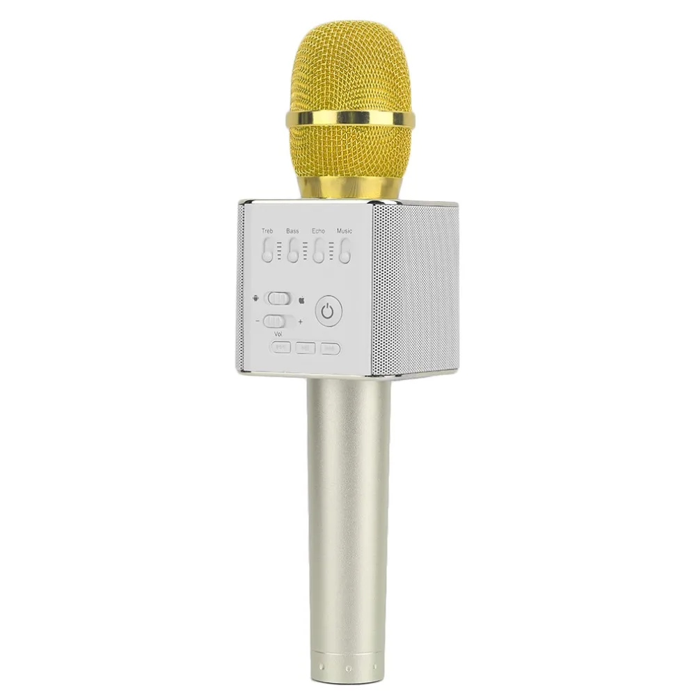Q9 супер бас беспроводной Bluetooth мобильный телефон караоке микрофон ручной KTV Поющий динамик для IOS для Android новое поступление