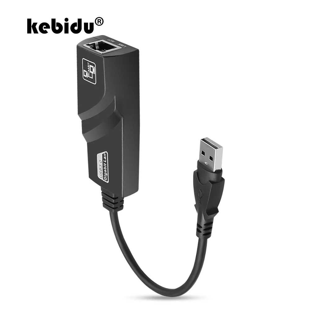 Фото Проводной USB 3 0 к Gigabit Ethernet RJ45 LAN (10/100/1000) Мбит/с сетевой адаптер - купить