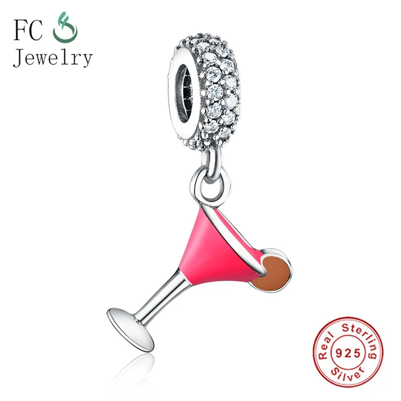 Подвеска в виде сока подвеска бусина Шарм из эмали серебро 925 пробы подходят для