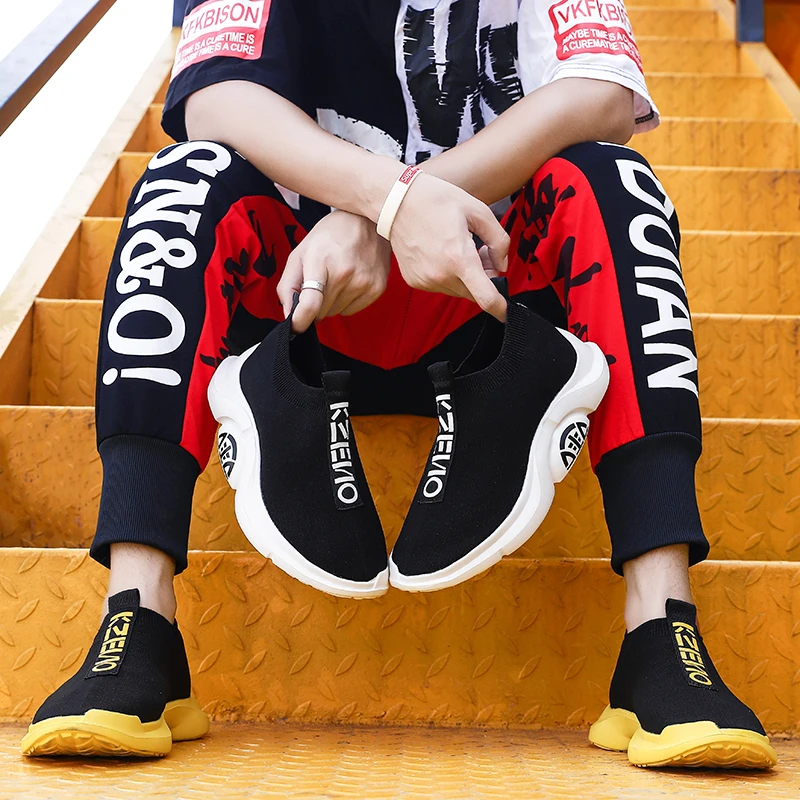 Мужские сетчатые кроссовки повседневные на шнуровке дышащие Нескользящие для