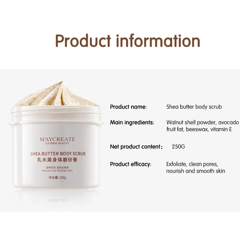 

Long-lasting Tender Body Exfoliate Dead Cream Nourishing Whitening Butter Scrub Exfoliate Smooth Skin Chicken Skin