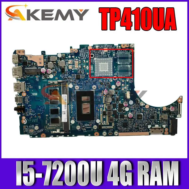 

TP410UA tp410лампы, модели TP410UR TP410UF TP410U TP410UA, материнская плата Laotop с фонариком, 4 Гб ОЗУ, 100% полностью протестирована