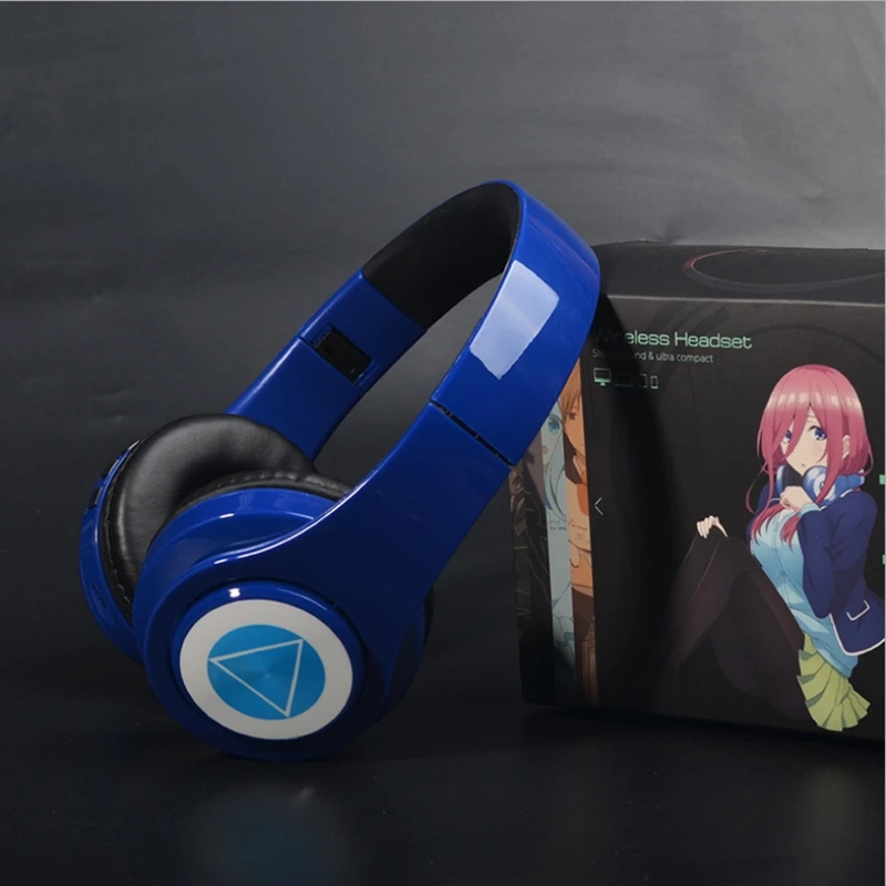 FOR Cosplay Miku Nakano Sanken Wireless Wired 2 in1 Bluetooth Headset Anime Go-Toubun no Hanayome The Quintessential Headphones enlarge
