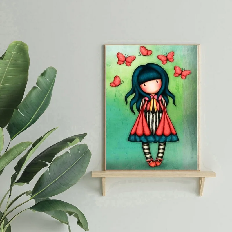 

Cartoon Girl Wall Diamond Painting New Full Drill Accessories 5D DIY Diamond Embroidery Sale Gift Kits Home Decor