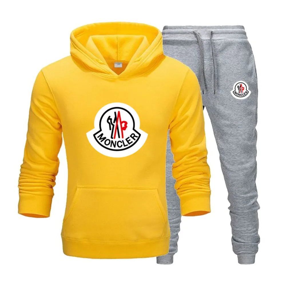 Новинка 2019 спортивные костюмы мужские толстовки с капюшоном + штаны спортивный