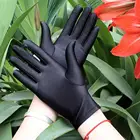 Элегантные женские хлопковые дышащие Нескользящие перчатки с защитой от УФ-излучения на весь палец летние тонкие короткие эластичные солнцезащитные этикетки K45