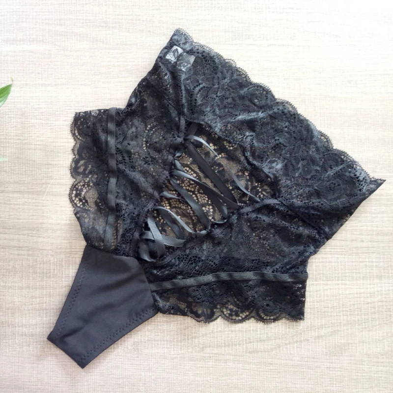 

Sexy Panties Women High Waist Lace Thongs And G Strings Underwear Ladies Hollow Out Underpants Intimates Lingerie