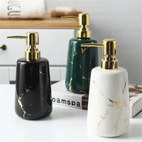 marble 260ml 400ml resin emulsion bottles creative latex bottles liquid soap dispensers bathroom home decoration