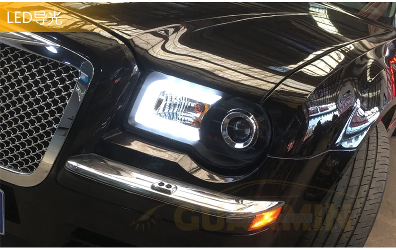 АКД Автомобиль Стайлинг фара для Chrysler 300C фары 2005-2010 300C светодиодный фары DRL Hid Bi Xenon авто аксессуары