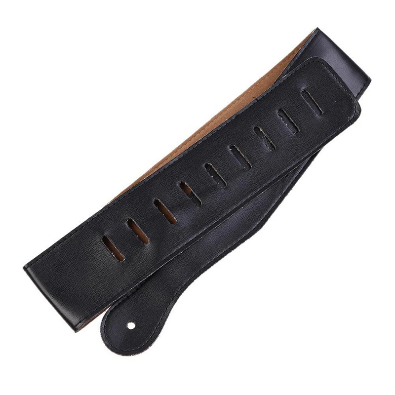 1pc neue verstellbare weiche pu leder dicken gurt schulter gürtel für elektrische akustische gitarre bass gitarre zubehör gitarre strap