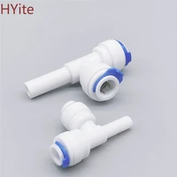 t shape 3 way ro water 14 38od hose coupling 14 38 pipe reverse osmosis aquarium system plastic quick fitting connector