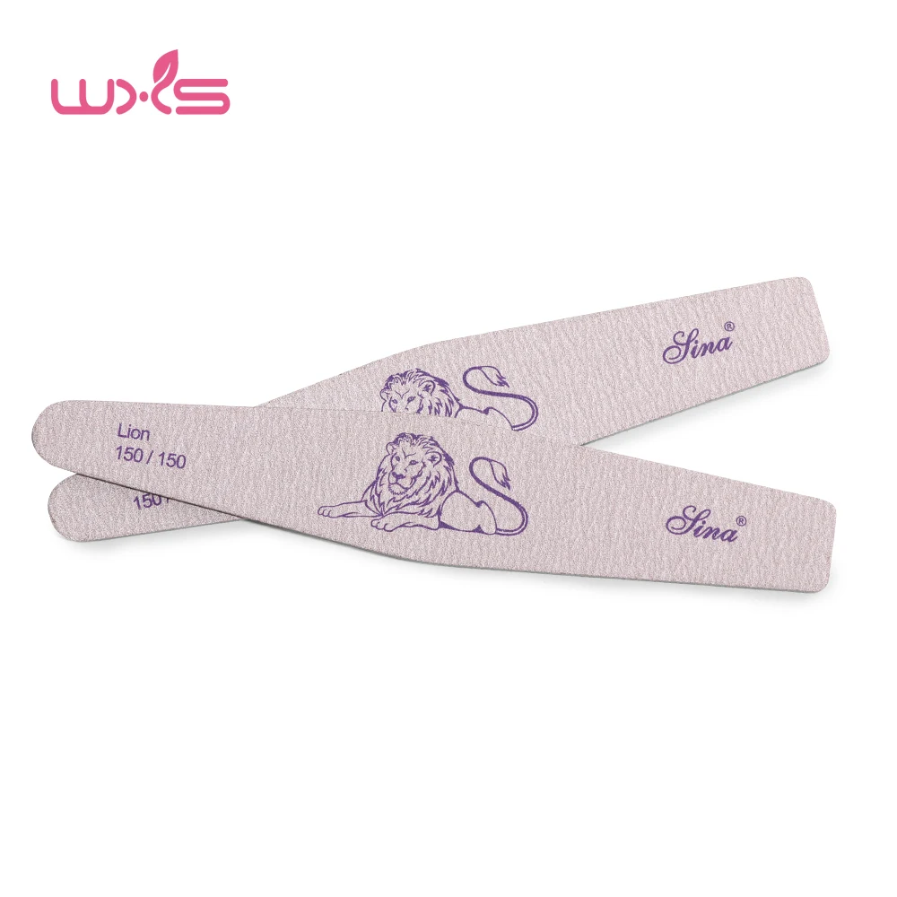 

10PCS Nail File Buffer Sandpaper Slim Zebra lion pattern UV Gel Polish Manicure Tool
