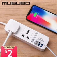 musubo fast phone charging 3 usb for iphone 5 6 7 8p chargers 2 sockets standard plug smart home electronic power strip socket