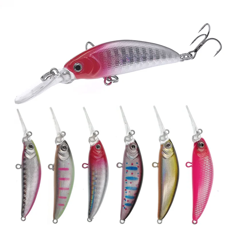 

Deep Sinking Minnow Lure 70mm 6g Bass Trout Artificial Fishing Wobbler 3D-eyes Jerk Baits Fishing Tackle Swimbait