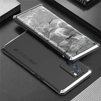 aluminum metal phone case for oppo reno 5 6 pro 4 3 2 case hard pc shockproof armor cover for oppo reno 10x zoom r15 x 17 pro k1