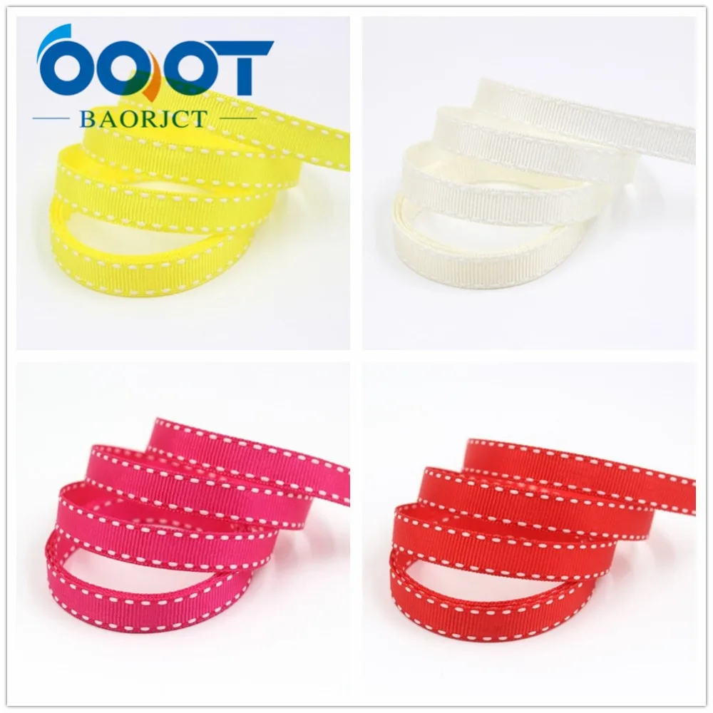 OOOT BAORJCT, 10 мм 20 ярдов, I-19807-1813, твердые цветные ленты тепловой передачи печатных grosgrain, DIY Одежда материалы ручной работы