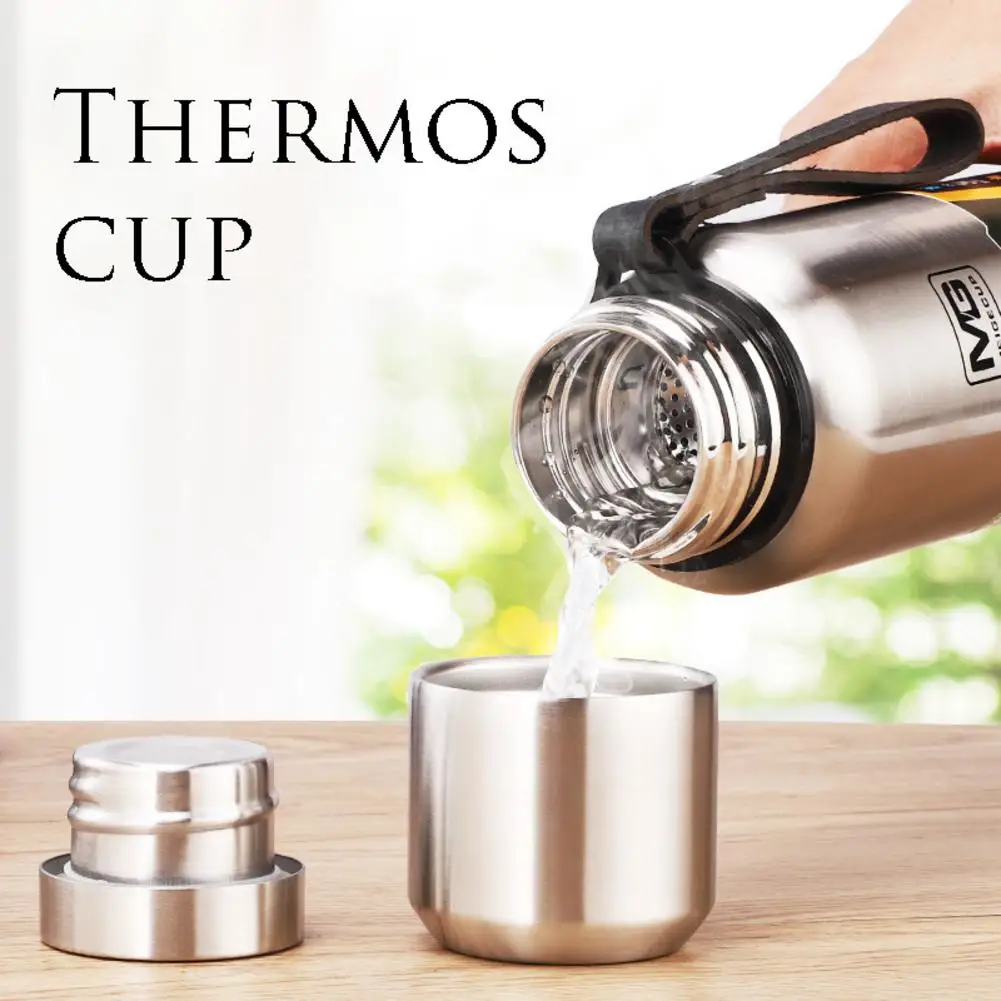 Уличная Изолированная бутылка портативный двухслойный термос большой емкости